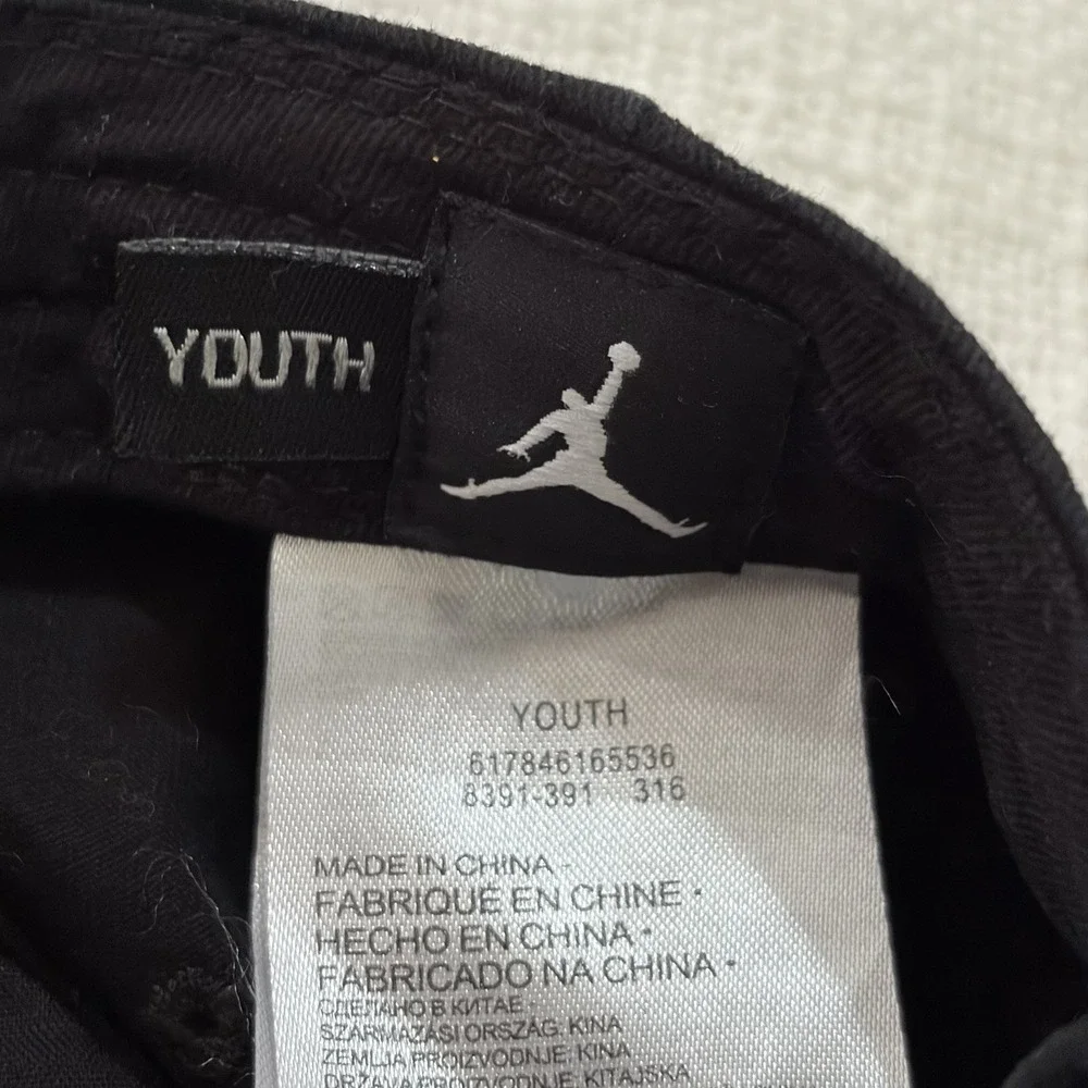 AIR Jordan Youth Jumpman Hat Cap Embroidered Logo Adjustable Strapback‎ Black